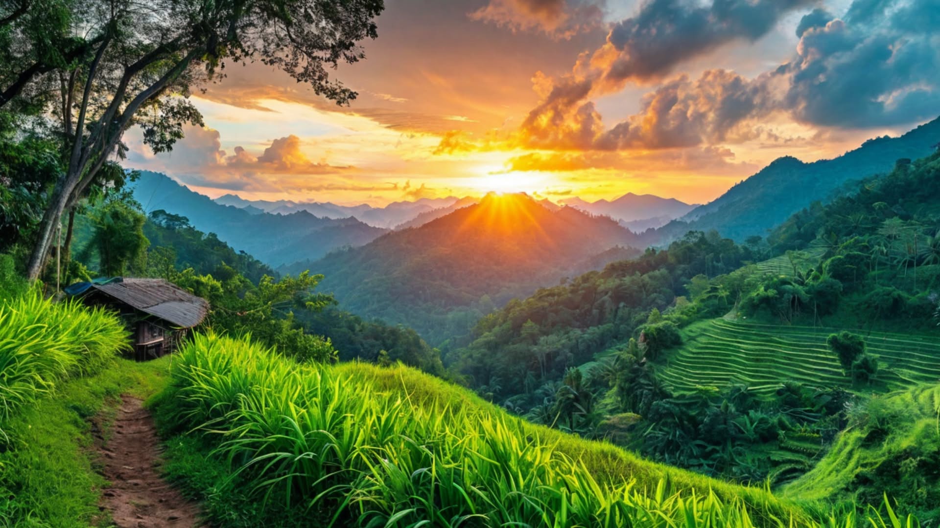 Mountain route north of Da Nang toward the Lao Bao border