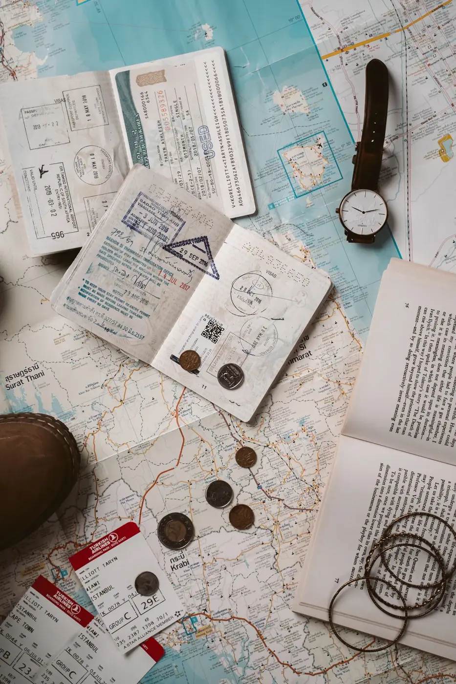 Travel documents and passport for Vietnam residency application