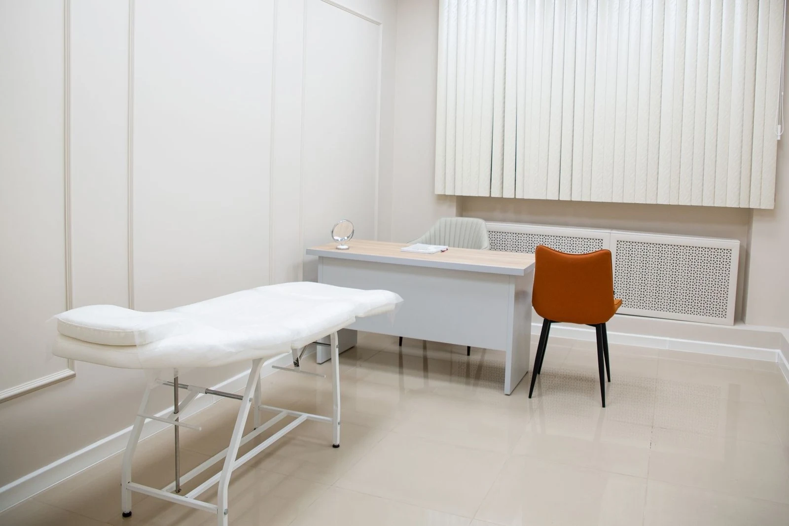 Examination room inside a private clinic