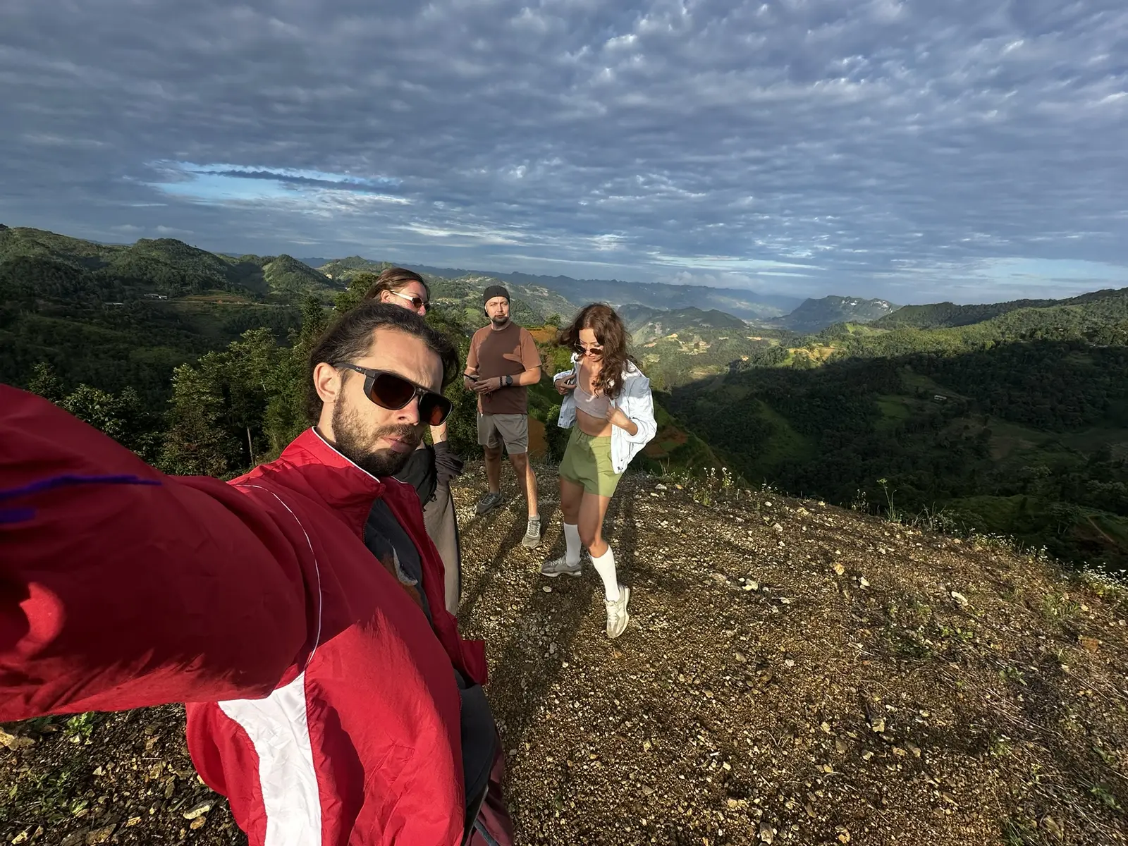 travelers in northern Vietnam mountains with panoramic view — real trip experience