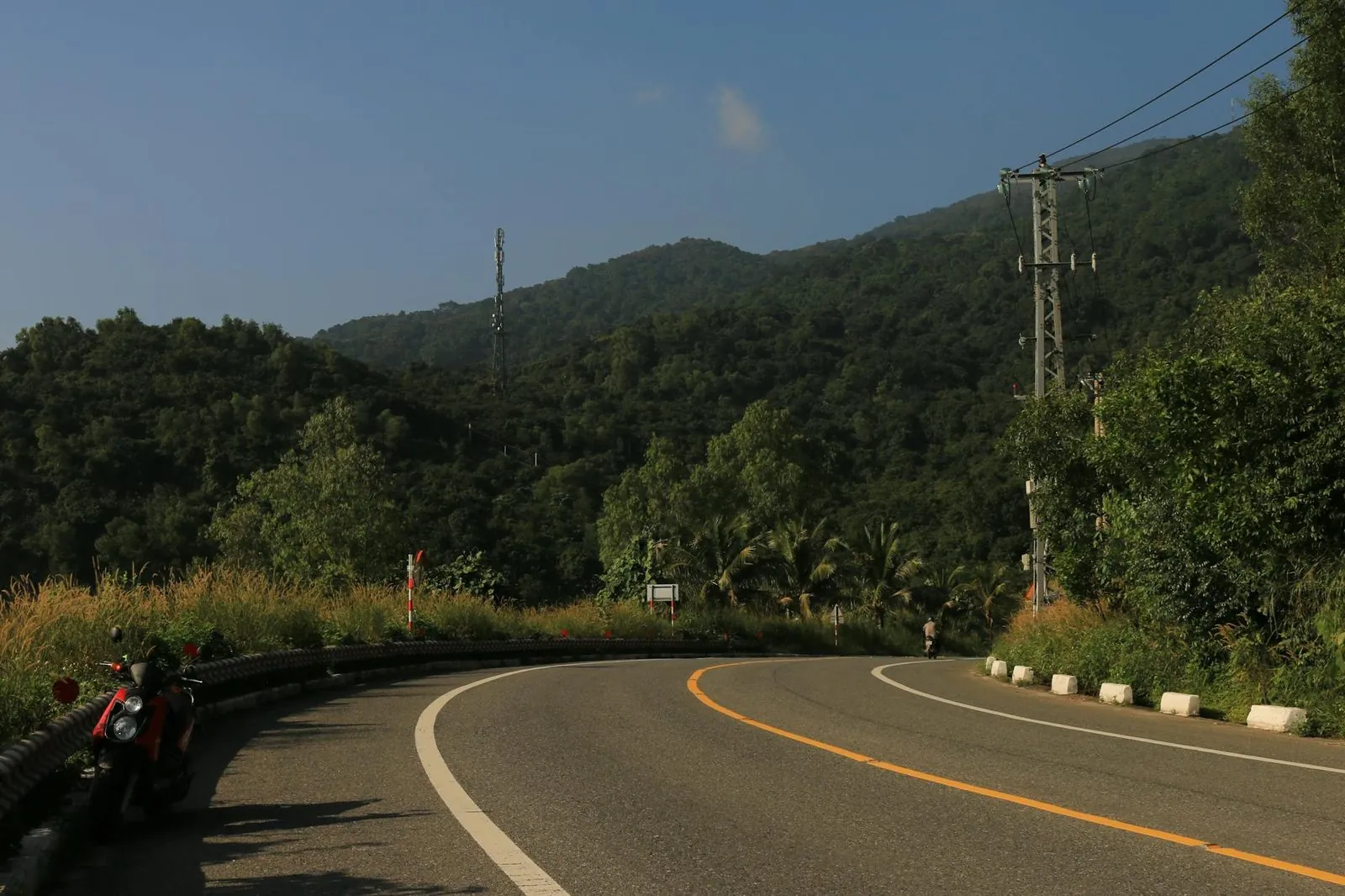 Winding mountain road through Central Vietnam toward the Lao Bao border crossing