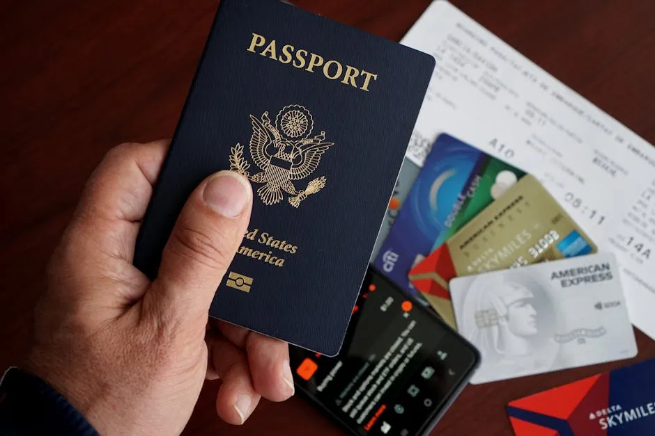 Passport ready for border crossing