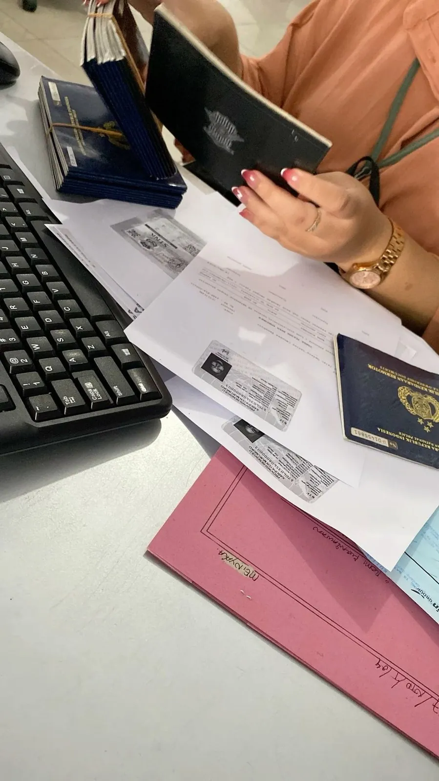 Passport and documents for the Vietnam visa