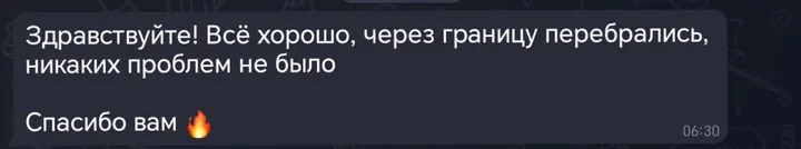 Telegram review screenshot from Me VN, 2025-11-26 — Best Bus visa run / e-visa client feedback
