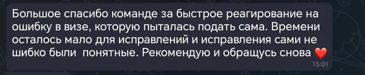 Telegram review screenshot from Me VN, 2025-11-26 — Best Bus visa run / e-visa client feedback