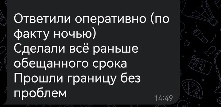 Telegram review screenshot from Me VN, 2025-12-14 — Best Bus visa run / e-visa client feedback